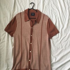 Abercrombie & Fitch Button-Up Sweater Polo